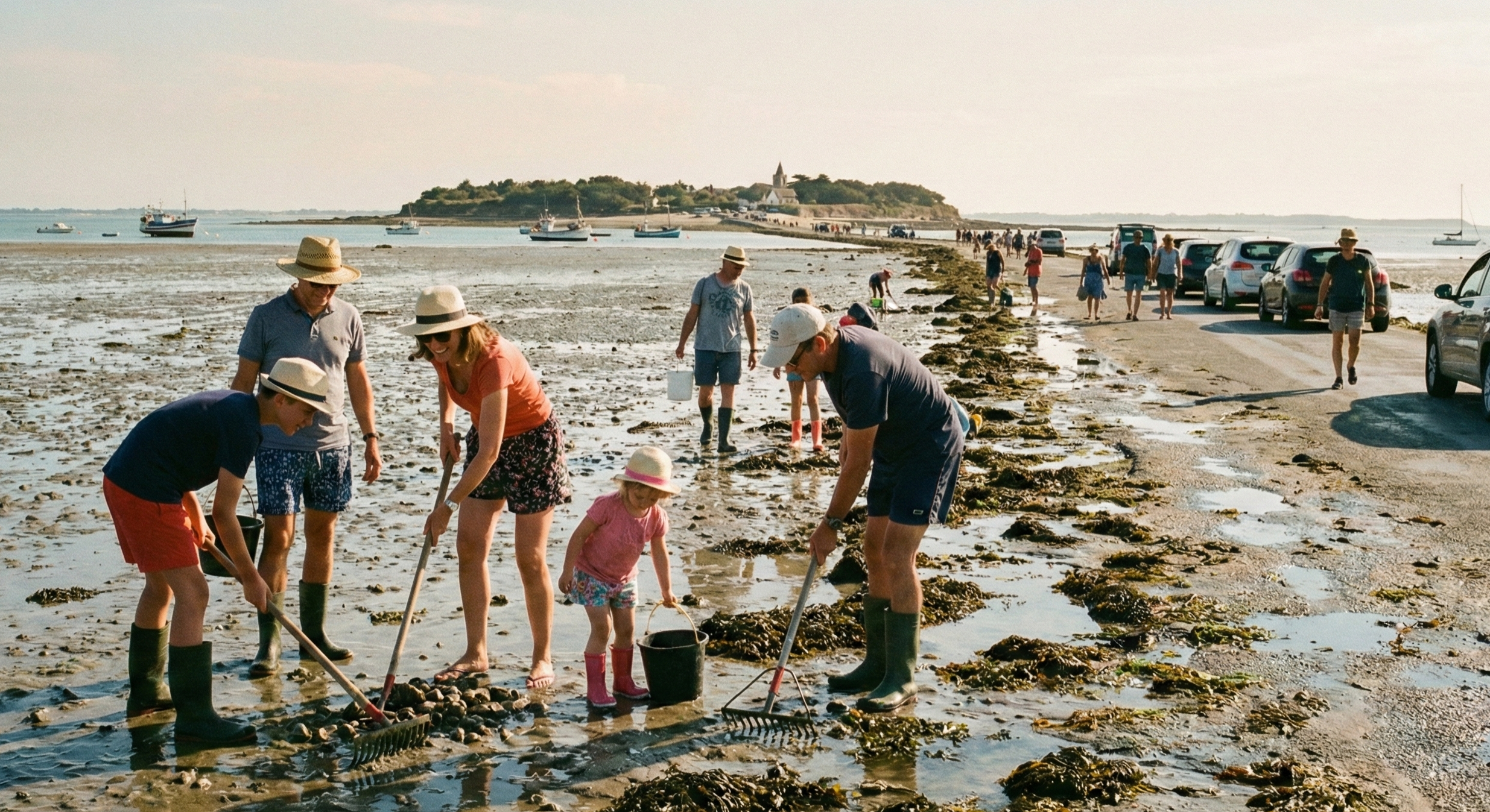 Pêche à pied coques palourdes Passage du Gois