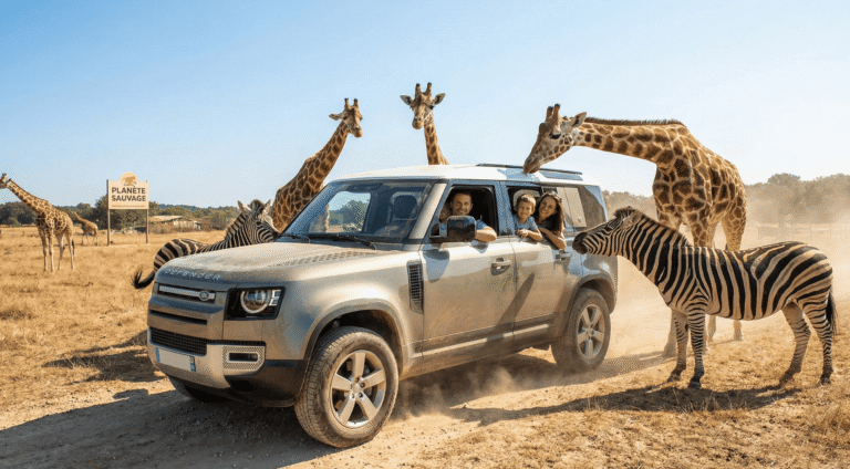 Safari voiture Planète Sauvage girafes